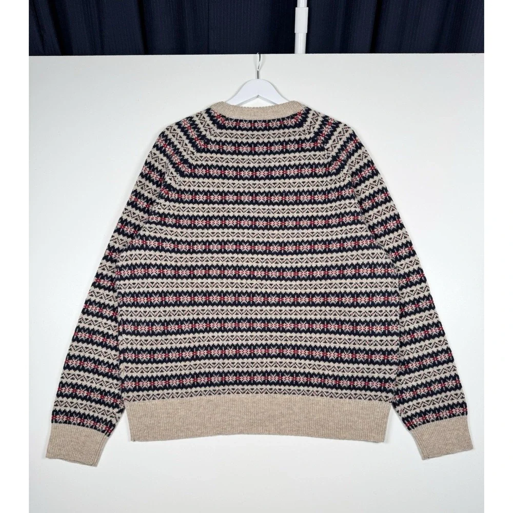 NEW - J.CREW Lambswool Fair Isle Sweater - Men's XL